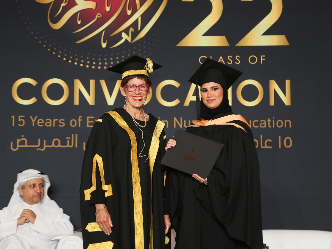 Dr Deborah Yedlin with graduate
