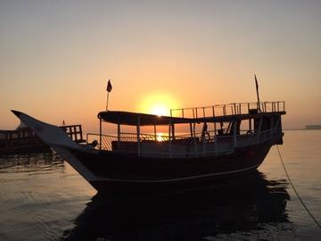 Qatar Dhow at Sunset
