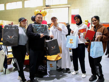 Students at the event