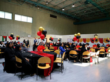 Students at the event